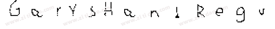 GarysHand Regular字体转换
